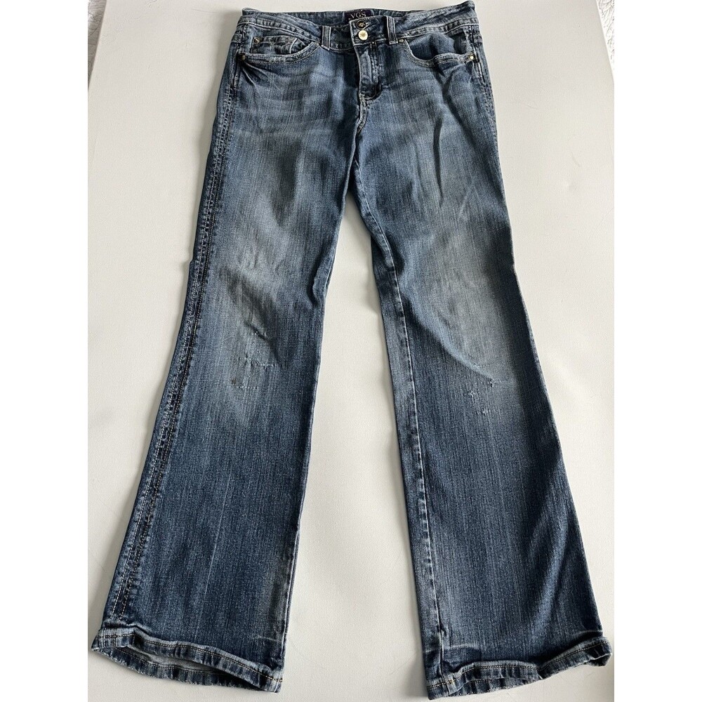 VGS Jeans Women’s Size 10 Bootcut Distressed Comfort Stretch Denim Medium Wash